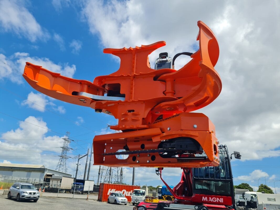 Magni Telehandler with Wood Cracker