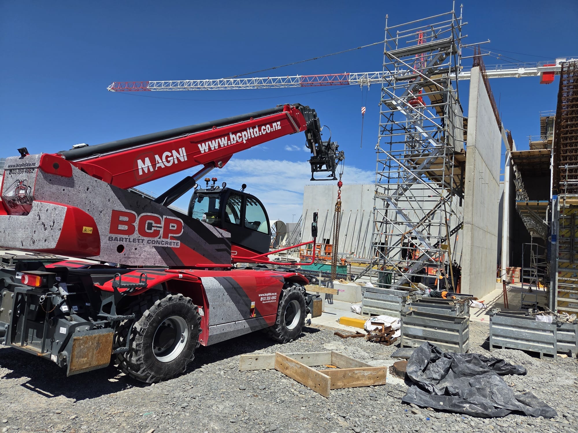 Bartlett concrete Telehandler